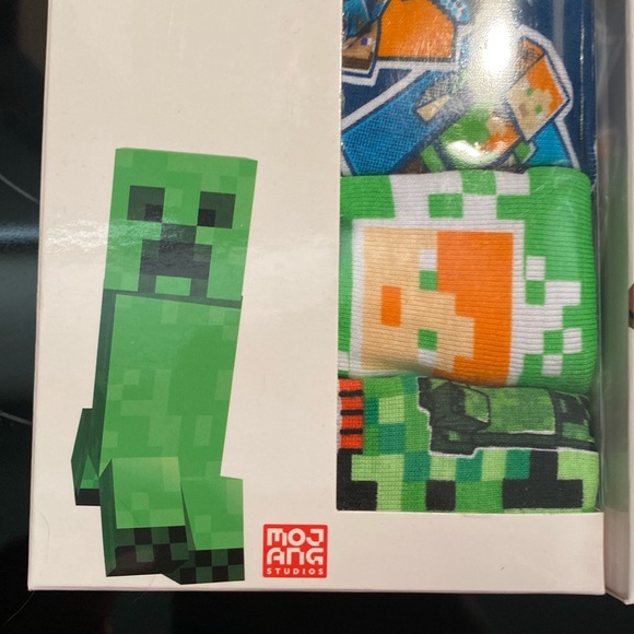 NIB - Minecraft Boys Briefs 2 - 5pks Size 6 by Handcraft - Picture 2 of 5